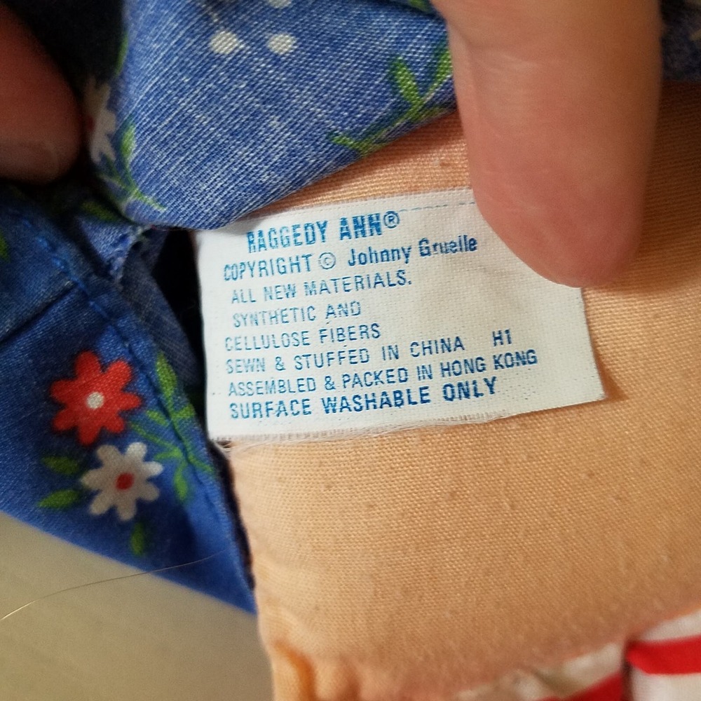 Raggedy Ann Johnny Gruelle Hasbro Softies and Andy Playskool‎ 12" Vintage Dolls - Picture 8 of 16